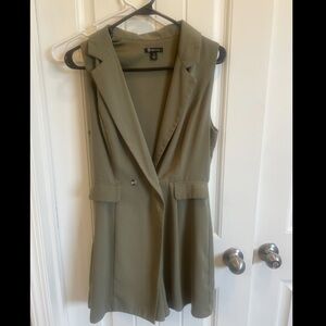 Olive Sleeveless Women's Romper